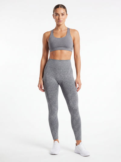 Gray scrunch butt leggings