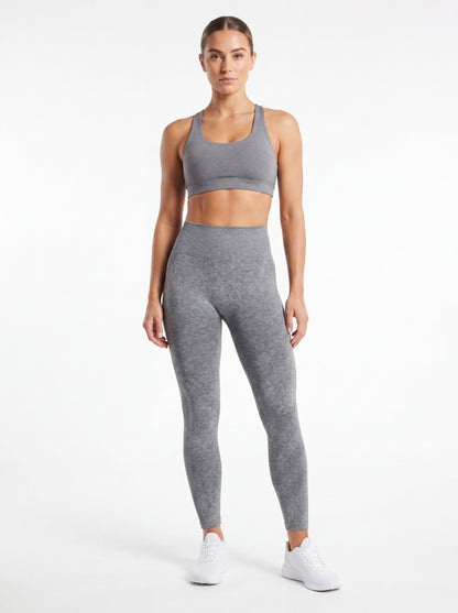 Gray scrunch butt leggings