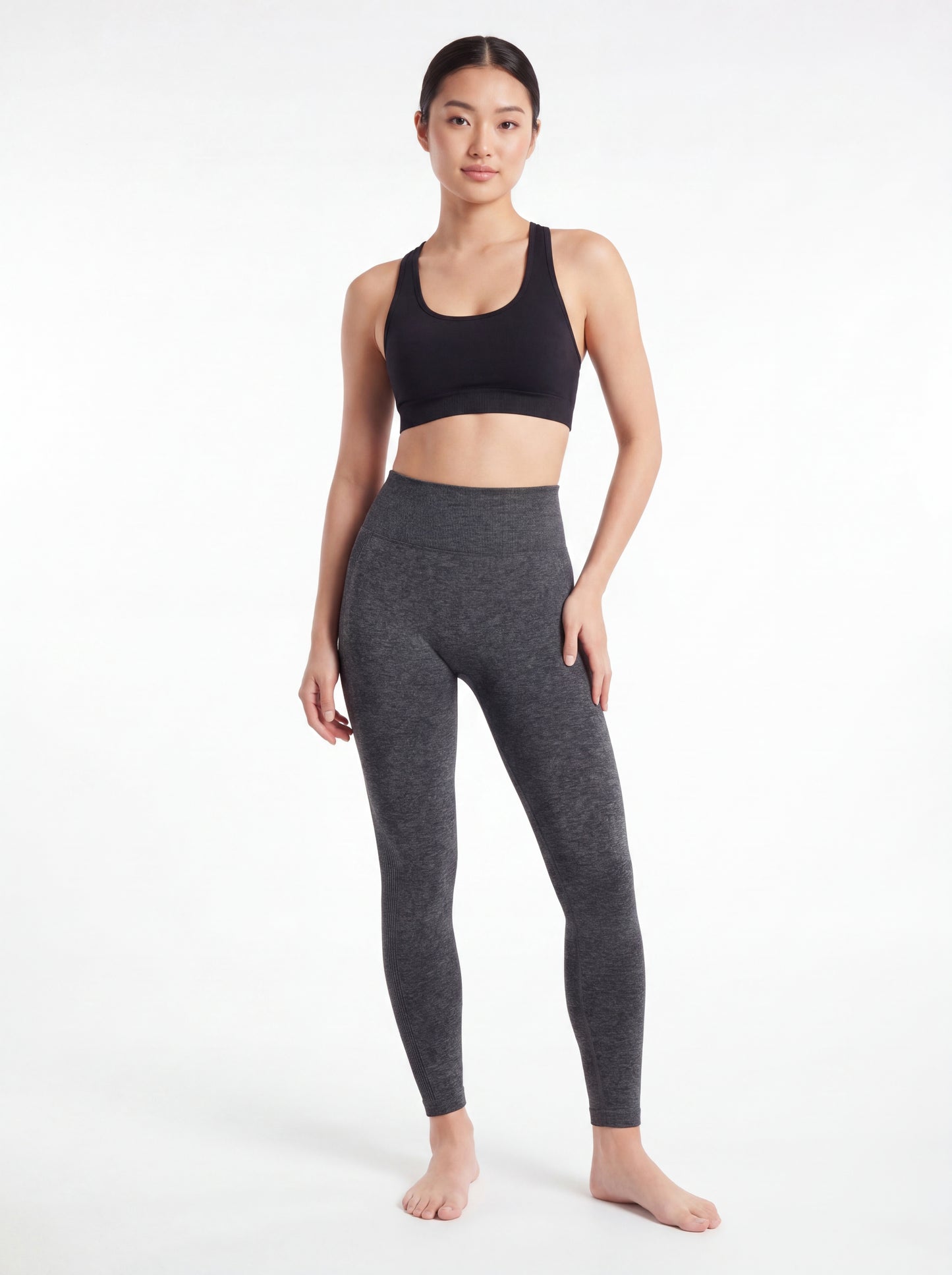 Black scrunch butt leggings