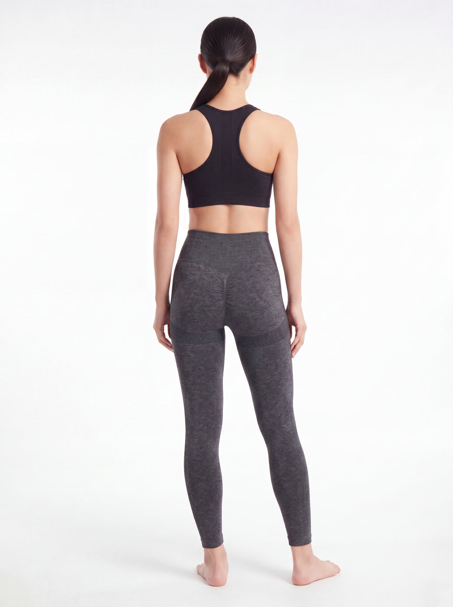 Black scrunch butt leggings
